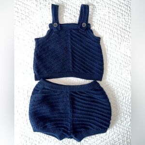 Banana Republic Navy Knit Baby Set